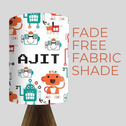 Custom Wooden Lamp Stand-Cute Robot (3W LED Bulb Included)