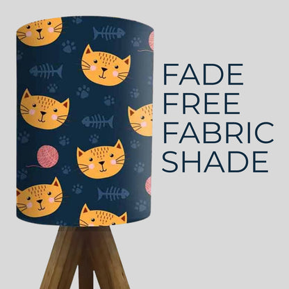 Compact Tripod Lamp with Wooden Base-3w LED Bulb Included