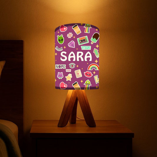 Personalized Tripod Lamp For Living Room-Nope (3W LED Bulb Included)