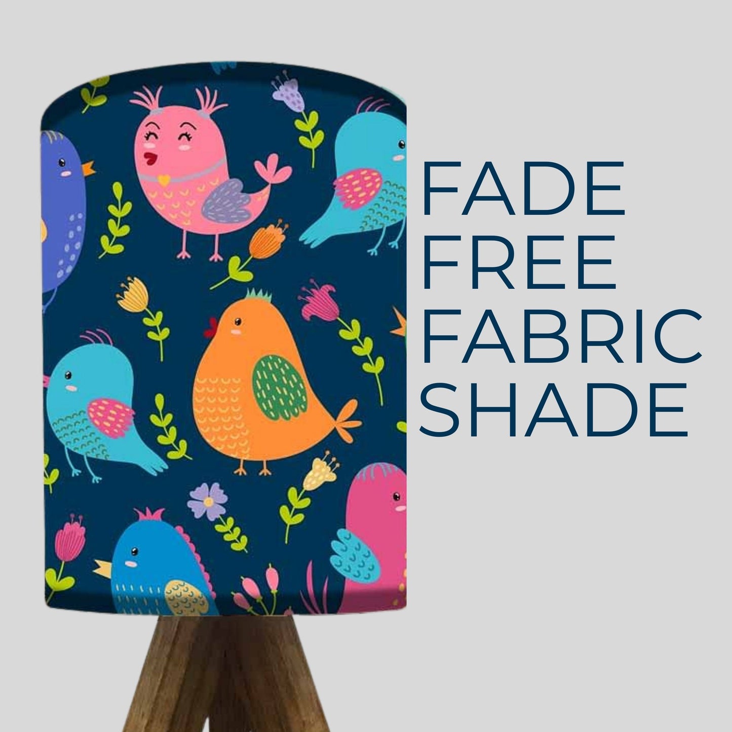 Mini Lamp for Kids Room-Wooden Tripod Light with 3w LED Bulb Included