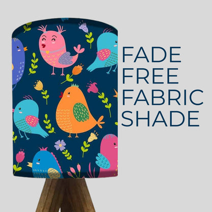 Mini Lamp for Kids Room-Wooden Tripod Light with 3w LED Bulb Included