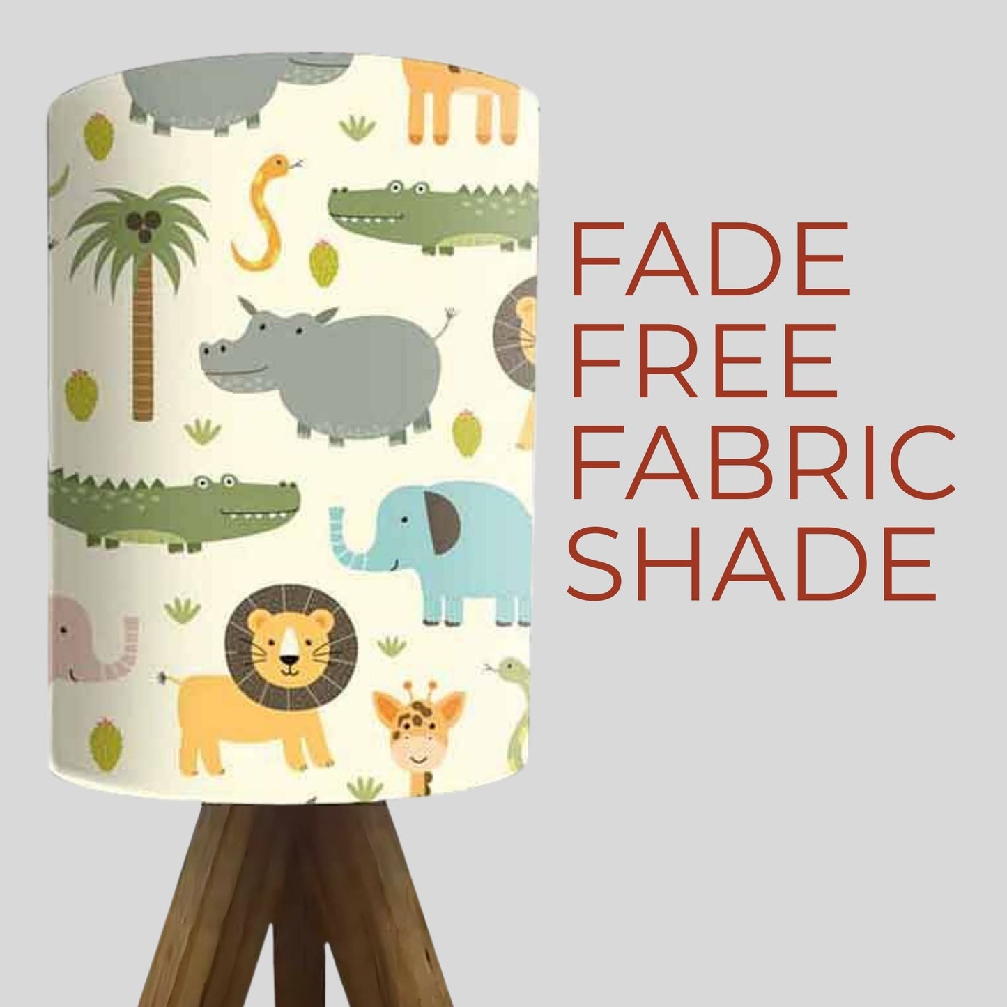 Mini Wooden Led Lamp-Wild Animals (3W LED Bulb Included)