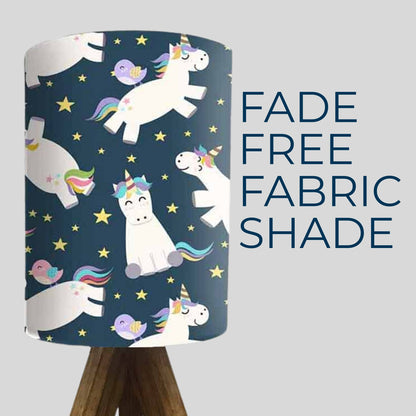 Wooden Study Lamp For Kids-White Unicorn (3W LED Bulb Included)