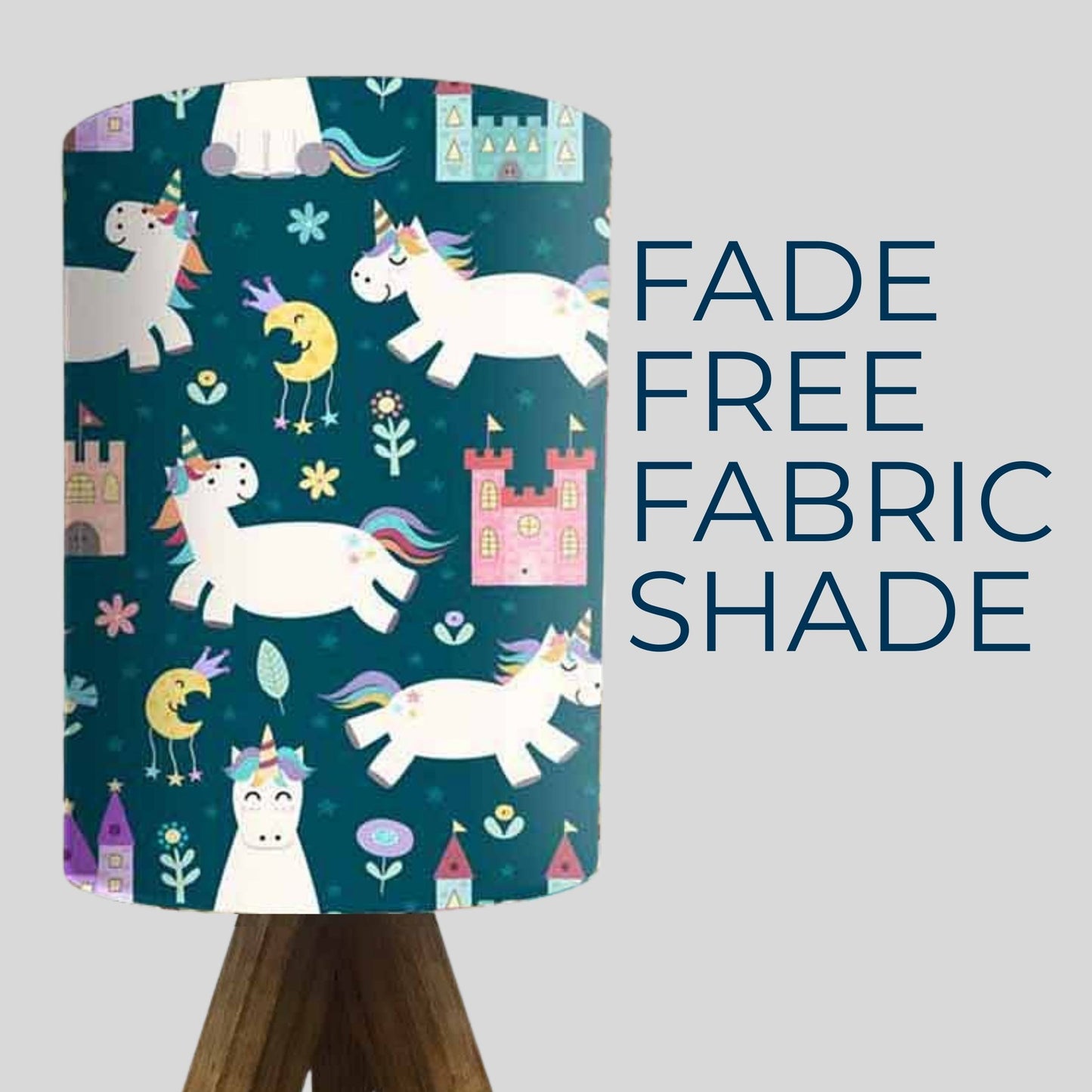 Wood Base Table Lamps For Kids-Cute Unicorn (3W LED Bulb Included)