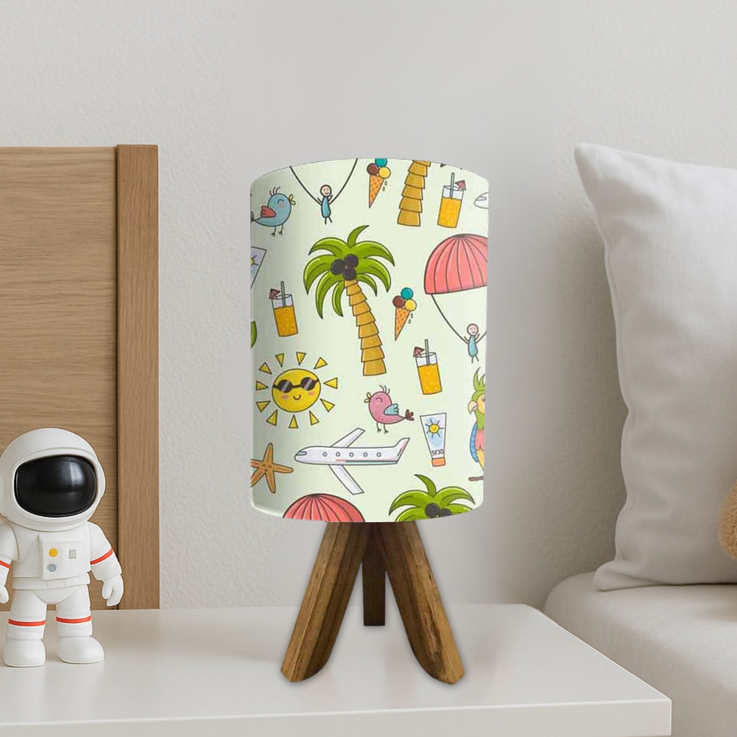 Wooden Led Lamp For Kids -Summer Collection (3W LED Bulb Included)