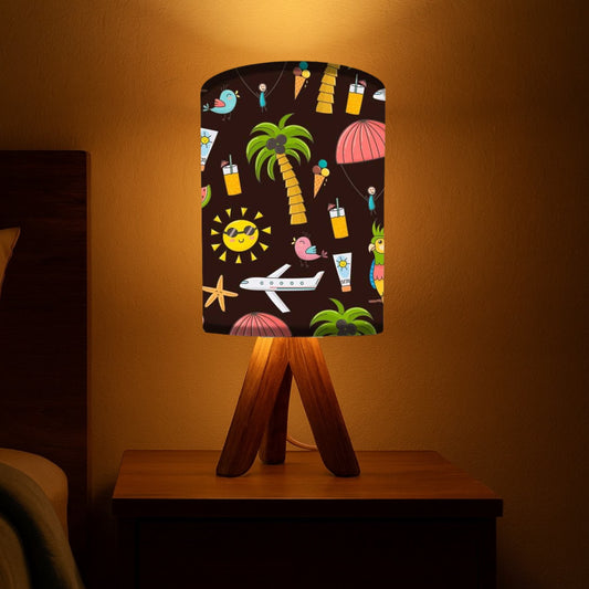 Wooden Bed Lamps For Kids-Beach Collection (3W LED Bulb Included)