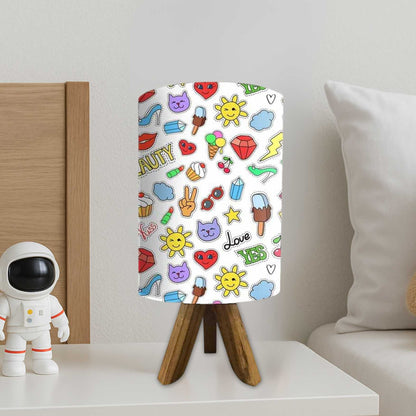 Wooden Bedroom Lamps For Bedroom-Kiss Love (3W LED Bulb Included)