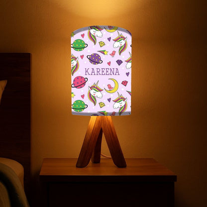 Custom Table Lamp For Kids-Space Unicorn (3W LED Bulb Included)