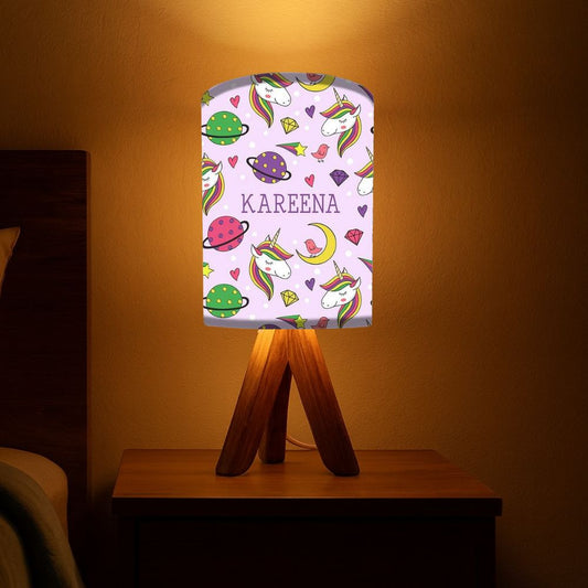 Custom Table Lamp For Kids-Space Unicorn (3W LED Bulb Included)
