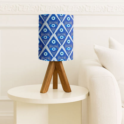 Mini Tripod Table Lamp for Kids Bedroom Study-Evil Eye Protector (3W LED Bulb Included)