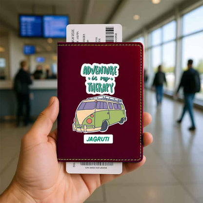 Customised Passport Holder Faux Leather Custom Covers for Passports-Adventure Therapy