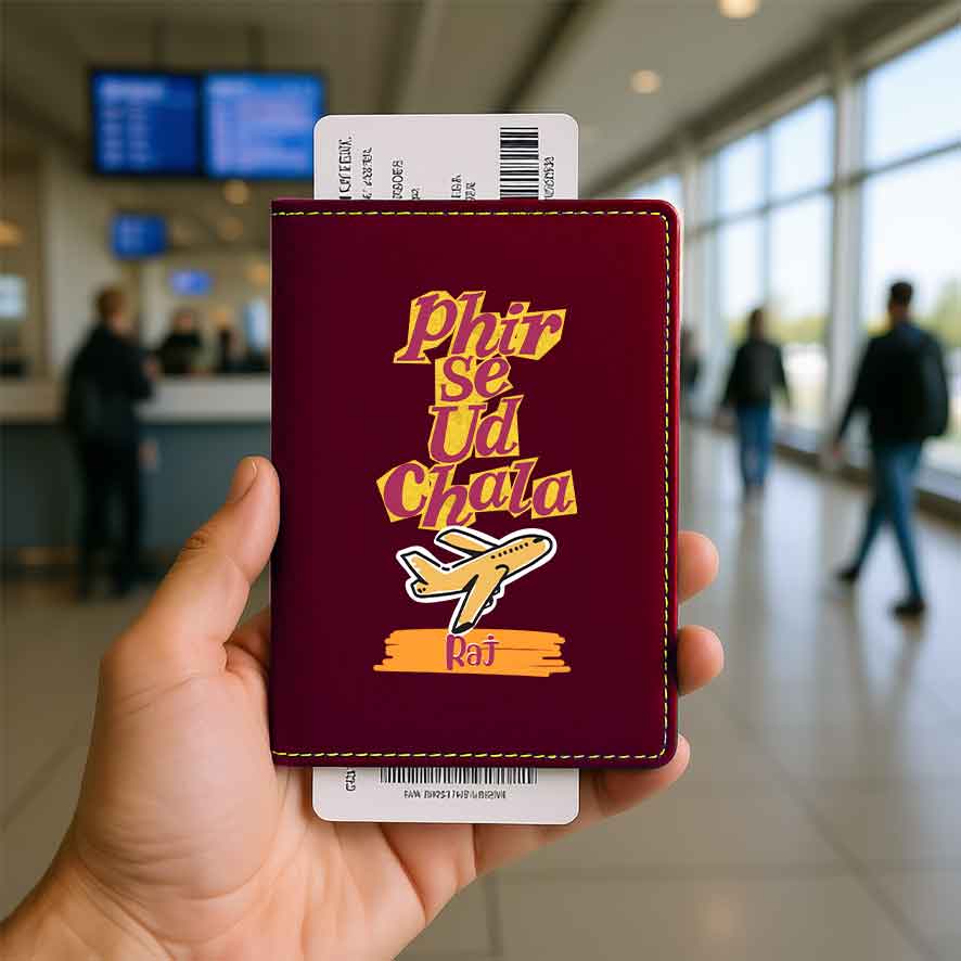 Cool Passport Covers Faux Leather Custom Holders for Passports-Phir Se Ud Chala
