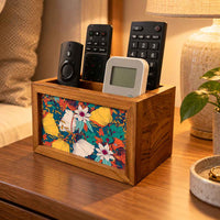 Elegant Remote Control Holder For TV / AC Remotes -  Autumn Leaves