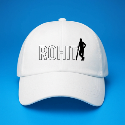 Nutcase Mens White Cap - Personalized Name on White Caps - Cricket