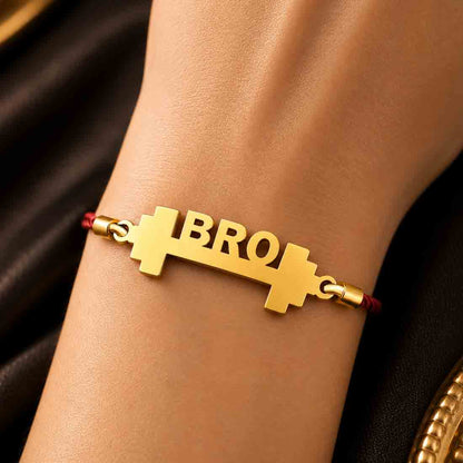 Funny Rakhi Design For Raksha Bandhan Cool Acrylic Rakhi-GYM BRO