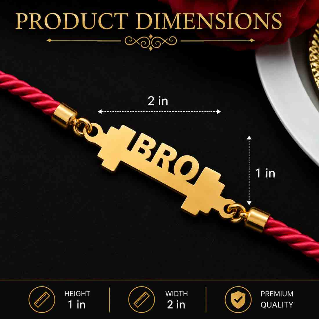 Funny Rakhi Design For Raksha Bandhan Cool Acrylic Rakhi-GYM BRO