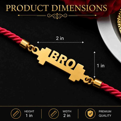 Funny Rakhi Design For Raksha Bandhan Cool Acrylic Rakhi-GYM BRO