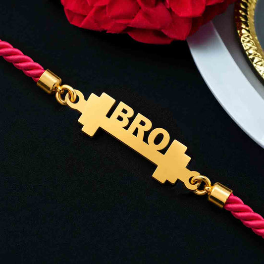 Funny Rakhi Design For Raksha Bandhan Cool Acrylic Rakhi-GYM BRO