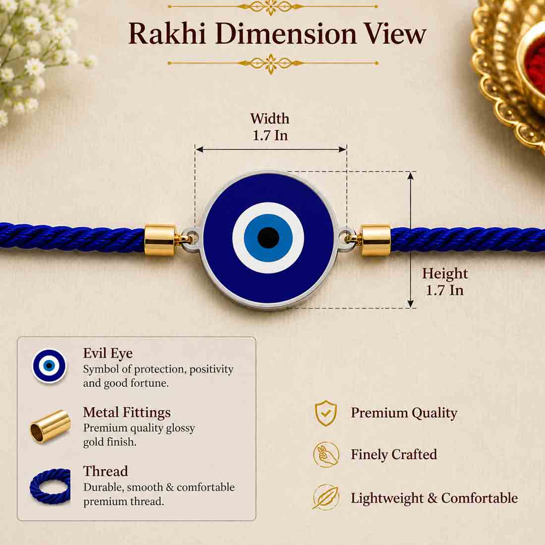 Evil Eye Rakhi - Designer Rakhi's For Your Brother
