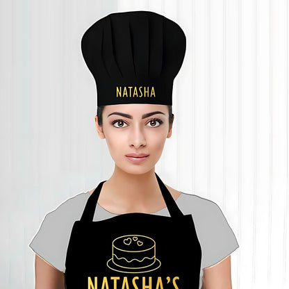 Personalised Chef Apron With Name for Women Baking - Bakery