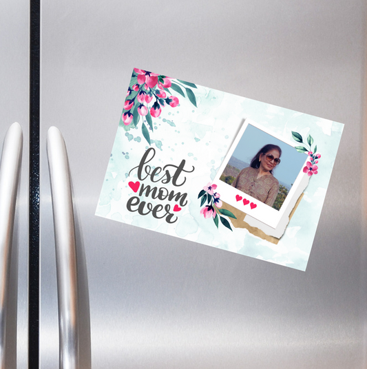 Personalized Photo Magnet for Best Mom Ever Mother Day Gift - Add Your Image