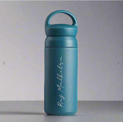 Personalized Thermos Water Bottle 500ml - Stainless Steel Bottle with Name