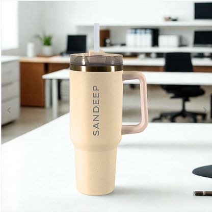 Nutcase Personalized Travel Coffee Mug with Lid - Large Coffee Tumbler Cups 1200ml