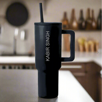 Nutcase Personalized Tumbler Lid with Straw for Water, Drinks Large Travel Cups 1200ml
