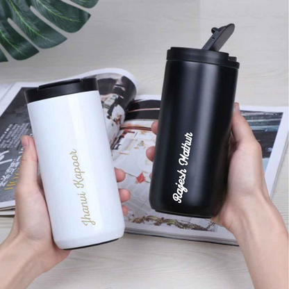 Customised Tea Coffee Tumbler Sipper Flask Set Of 2