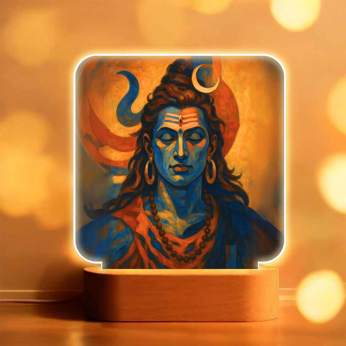 Shiva Lamp with LED Light – Divine Glow for Home Temple & Meditation Space