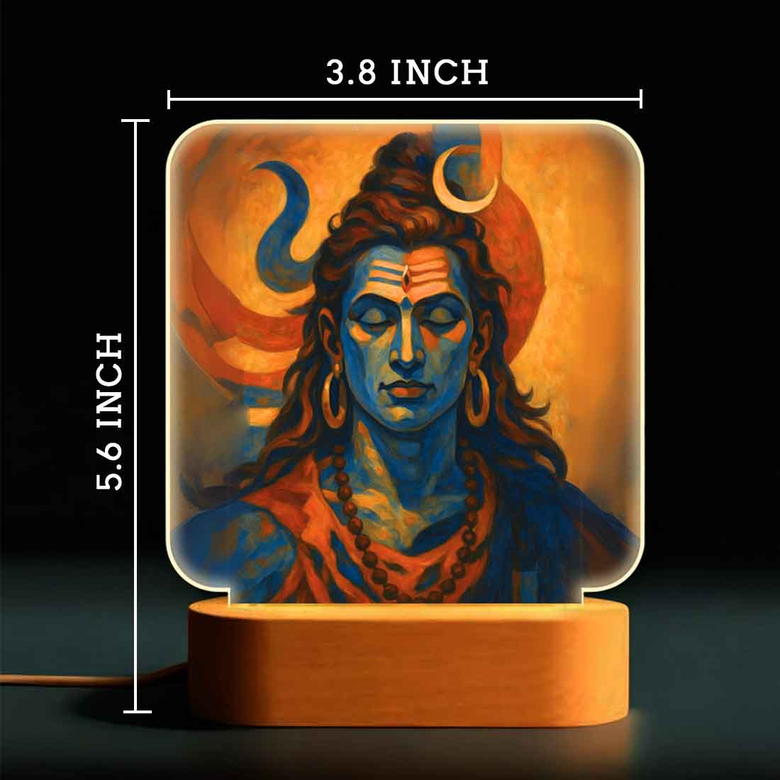 Shiva Lamp with LED Light – Divine Glow for Home Temple & Meditation Space