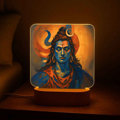 Shiva Lamp with LED Light – Divine Glow for Home Temple & Meditation Space