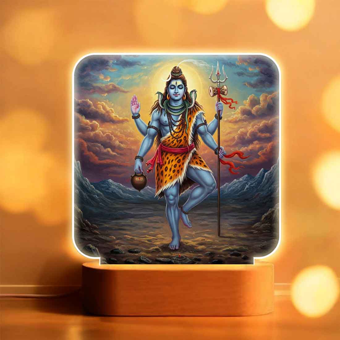 Lord Shiva Lamp for Home – Soft Warm Light for Peaceful Ambience & Decor