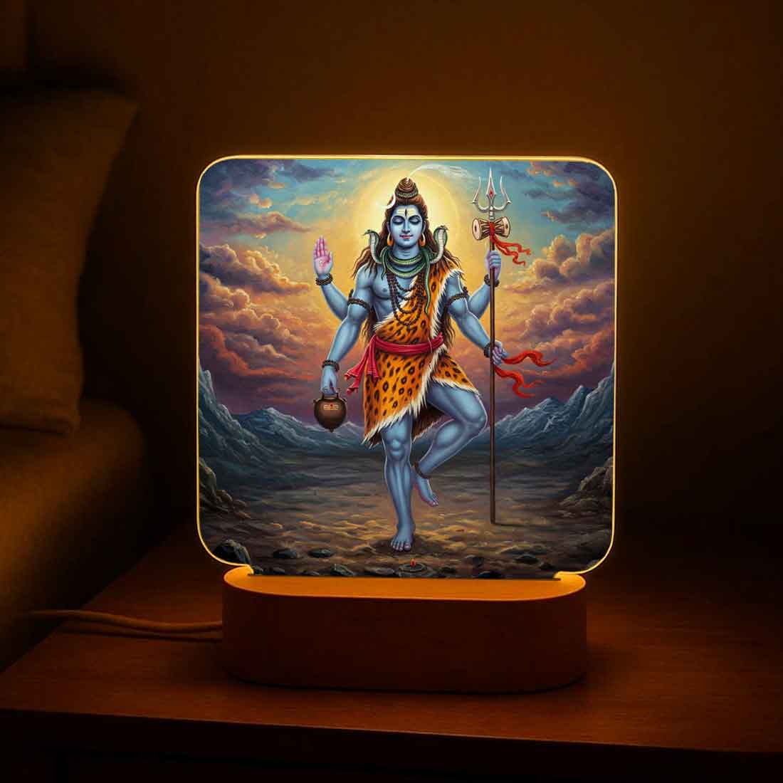 Lord Shiva Lamp for Home – Soft Warm Light for Peaceful Ambience & Decor