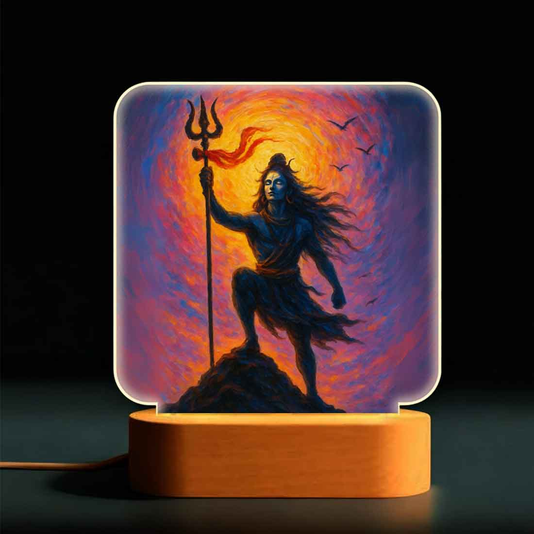 Mahadev Lamp with LED Light – Divine Glow for Home Temple & Spiritual Decor