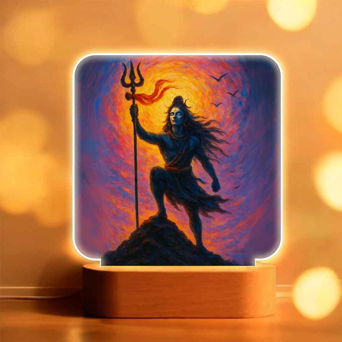 Mahadev Lamp with LED Light – Divine Glow for Home Temple & Spiritual Decor