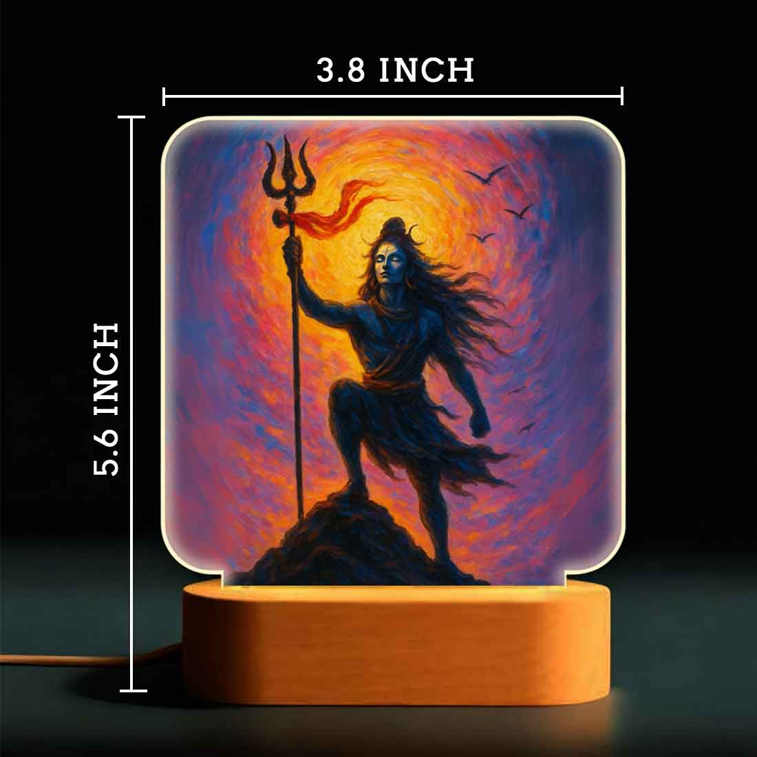 Mahadev Lamp with LED Light – Divine Glow for Home Temple & Spiritual Decor