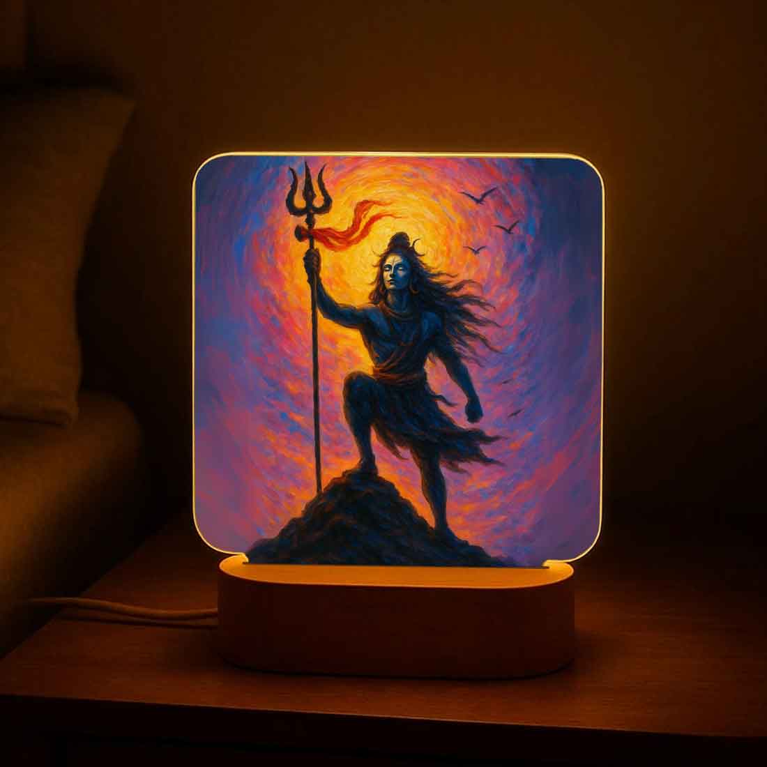 Mahadev Lamp with LED Light – Divine Glow for Home Temple & Spiritual Decor
