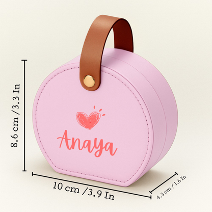 Personalized Small Box for Jewellery Earring, Ring, Necklace - Cute Jewellery Organizer