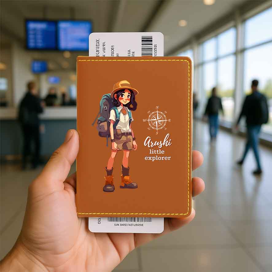 Childrens Passport Holder For Kids  - Little Explorer