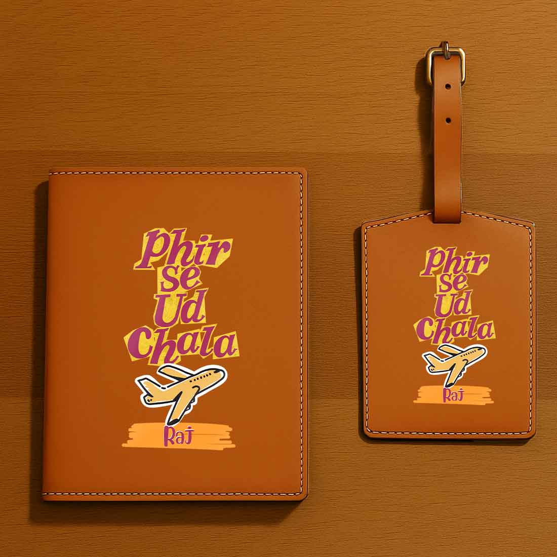 Cool Passport Covers Faux Leather Custom Holders for Passports-Phir Se Ud Chala