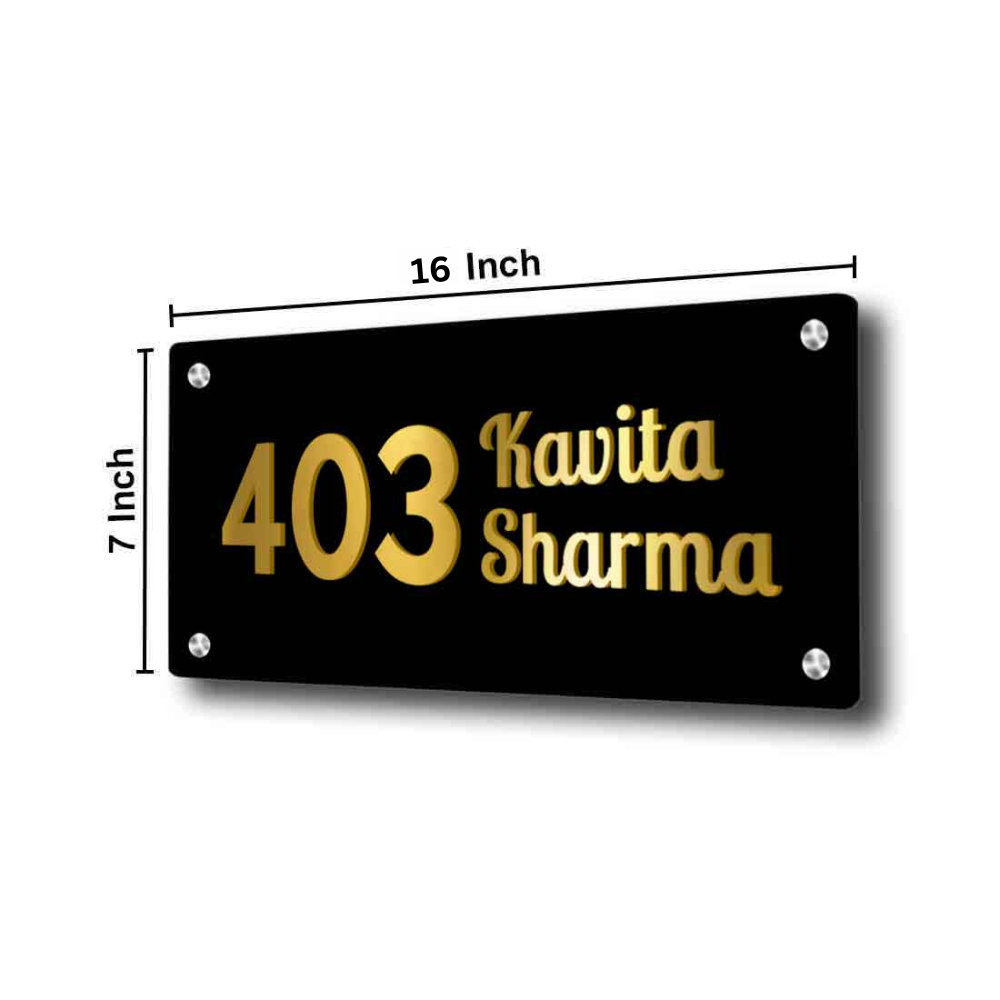 Customized Small Metal Name Plates for Office Online at Nutcase