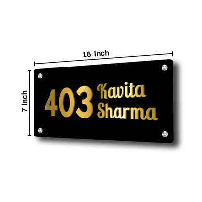 Customized Small Metal Name Plates for Office Home House Outdoor