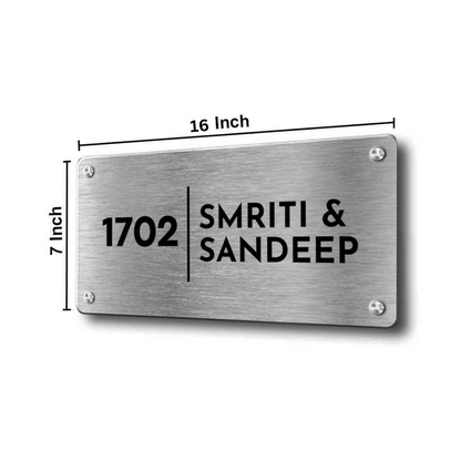 Custom Engraved Outdoor Metal Name Plates for Office Home Flats