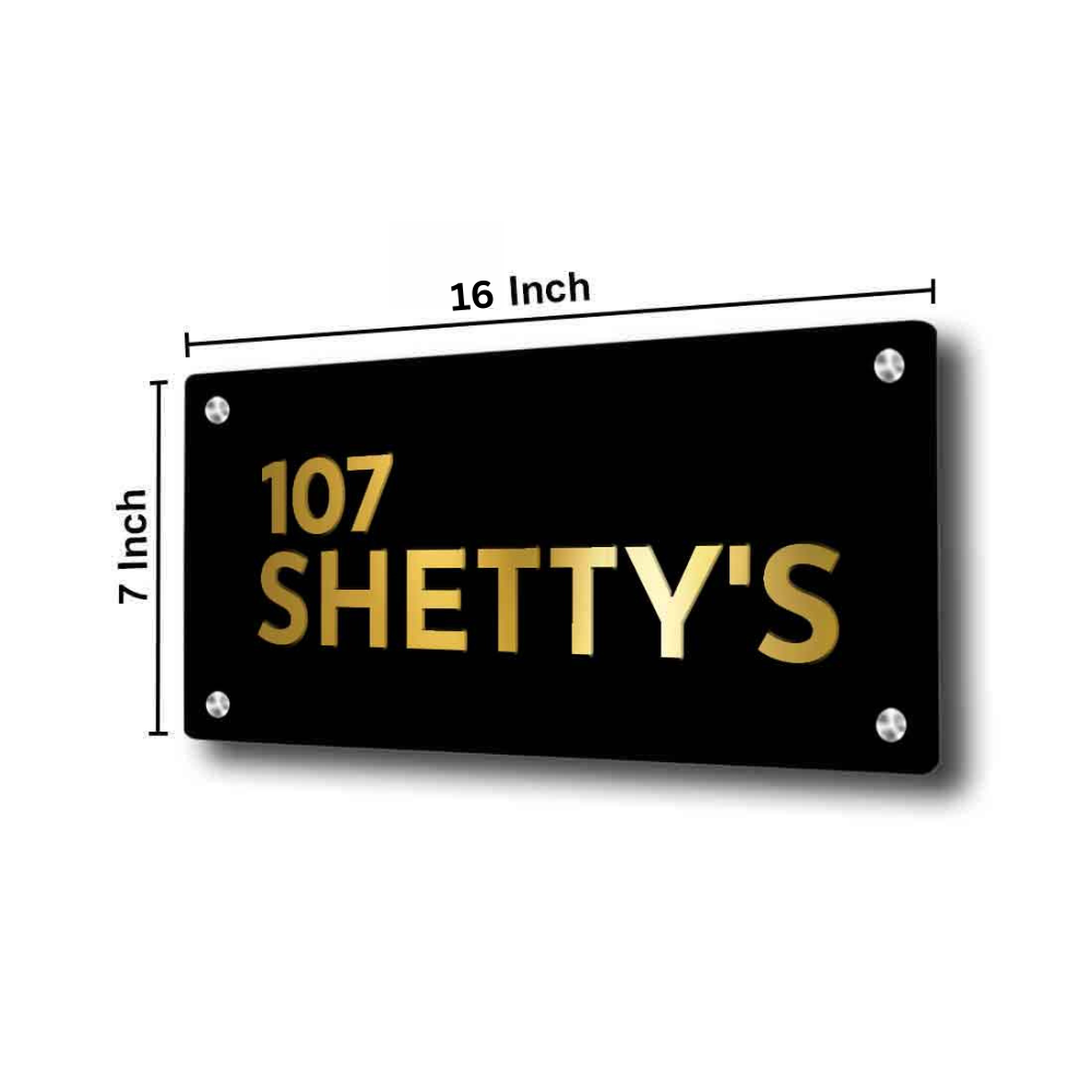 Personalized Steel Name Plate Designs for Home Entrance Metal Name Board