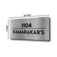 Personalized Metal Name Plates for Home House Flats Stainless Steel