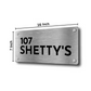 Personalized Steel Name Plate Designs for Home Entrance Metal Name Board