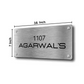 Customized Metal Name Plaques Designs for Home Flats Entrance Outdoor