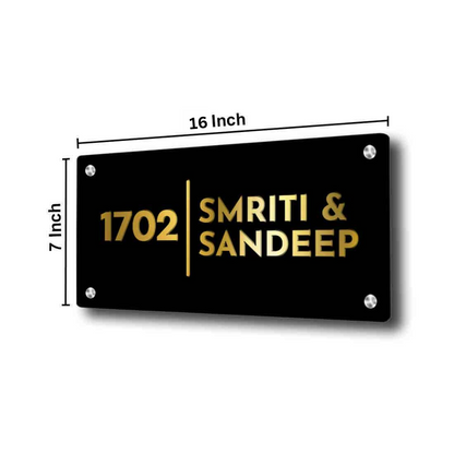 Custom Metal Name Plates for Office Home Flats Outdoor