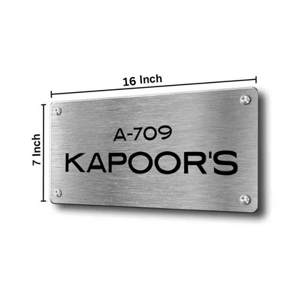 Custom Made Metal Name Plates Stainless Steel Name Board for House